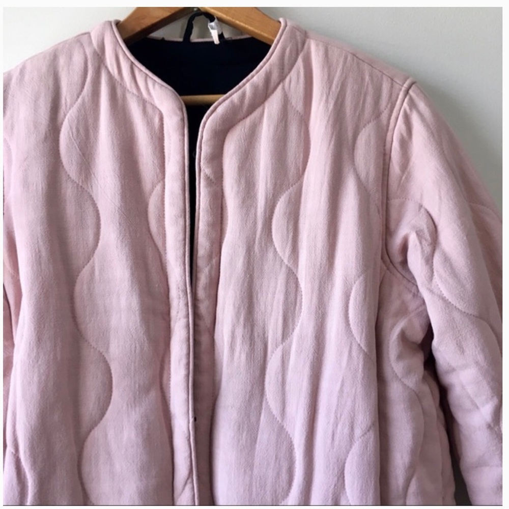 Pink Quilted Reversible Jacket - Picture 3 of 9